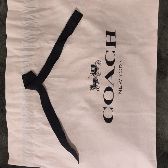 IMXAQ NWT Coach Black and Brown Women's Bag Brown Suede Inside W/ Dustbag - Picture 11 of 11